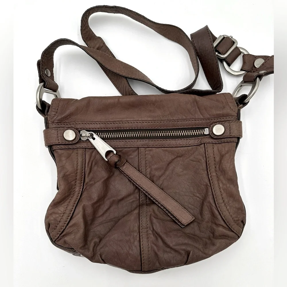 Vintage Fossil Fifty Four Leather Hobo Crossbody